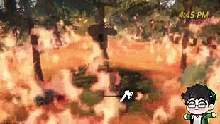 Lumberjack Strips Clothes in Woods Logjam, Bareback Striptease on Christmas Outdoor Nature Scene