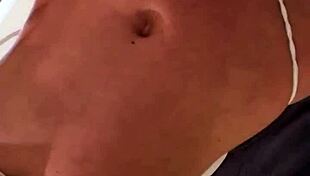 my horny step sister fucks herself in the shower with dp 😈