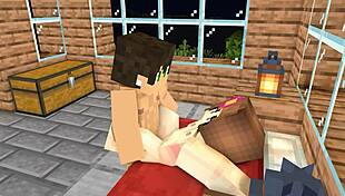My Crush Invited Me Over After School Minecraft Animation! Doggystyle Bent Over Close Up?