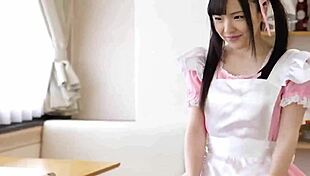 Hey, can you handle this Japanese maid’s steamy blowjob skills?