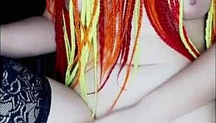 with a lover via video call