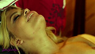 petite britt blair stumbled on destiny cruz touching herself outdoors.