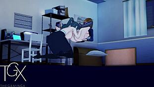 Anime gaming with nobara and maki