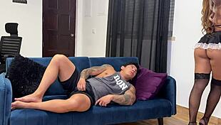 clean my cock, stepsister, he says