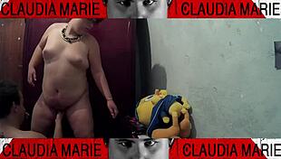 Between the thighs of the fat one tasting her vaginal fluids, what a turn-on this slut gives me