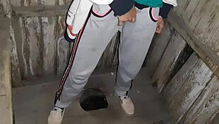 Caught Neighbor Masturbating In Toilet! Joined Lesbian Orgasm!