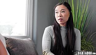 Nanny Milf Spencer Scott Intensely Fucks Hot Asian Teen Kimmy Kimm with Perfect Ass in Lesbian Muff Diving