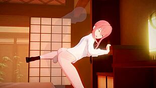 Miss Makima moans during passionate encounters in this 3D hentai animation