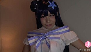 cum with me japanese idol cosplayer gets creampied in doggystyle intro 😏🍆