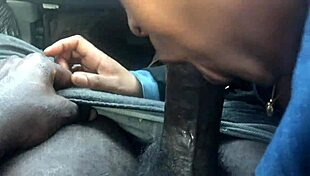 The blonde bombshell encounters a monster cock in this thrilling part 2. She eagerly performs a blowjob on the big black cock.