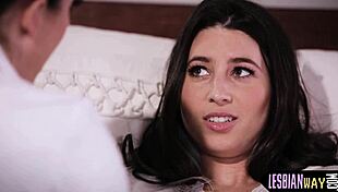 I feel the seduction as my MILF girlfriend queens the cute babe.