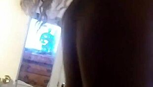 Husband and wife engage in homemade love making.