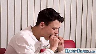 twink's tight ass gets pounded by stepdad in suggestive bareback session