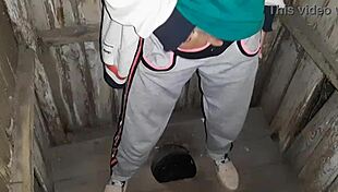 Caught Neighbor Masturbating In Toilet! Joined Lesbian Orgasm!