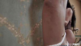 Brunette Milf Screams In First Interracial Bondage With Bbc Riding Hard!