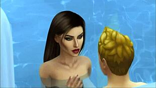 The cougar preys on her prey in The Sims 4 - Chapter One