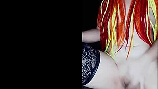 with a lover via video call