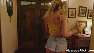 Spicy Latina teen 18+ masseuse oiled up for hardcore action