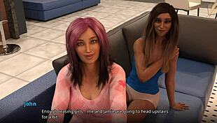 Jamie and shauna share a kiss in the cartoon