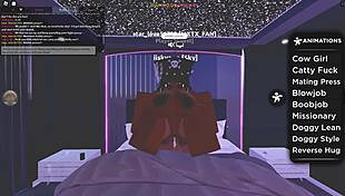 just another day with roblox porn, watching ebony babes bent over for big black cock.