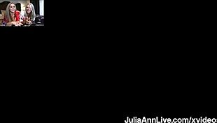 Julia Ann says, 'Huge tits and beaver licking in cougar cunnilingus!'