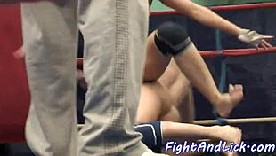 fight and lick pussy with fingering and rimjob?