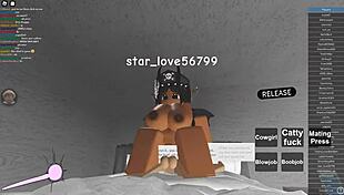 just another day with roblox porn, watching ebony babes bent over for big black cock.