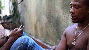 Housewife Sweeps Yard Outdoors, Craving Anal Pleasure In Lingerie