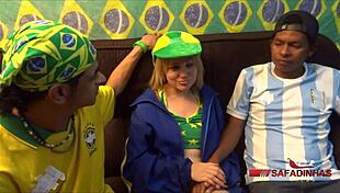 Rubens Badaro fucks Melissa Alecxander doggystyle, cumming on her natural tits with his monster cock in this interracial brazilian argentinian teen trailer