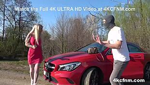 Who knew this granny could handle a mugger's outdoor blowjob?