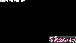 Twistys: Brunette Babe Peaches Explores Forbidden Pleasures