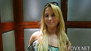 young teen feels intense orgasm from hardcore fucking and sucking