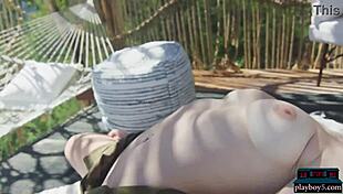 Curvy blonde teen Jazlyn Ray poses, undressing with big natural tits for Playboy