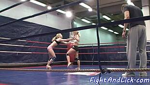 fight and lick pussy with fingering and rimjob?