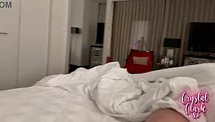 Stepmom Shares Hotel Bed All Weekend