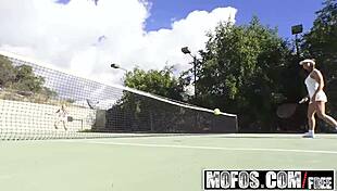 Mofos tapes show Latina Sara Luvv getting naughty during a tennis lesson with wild sucking. She’s exploited on cam for real sex action!
