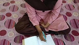 desi student rides teacher in uniform during coaching 😏