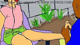 Lonely African Nailcutter Gets Horny