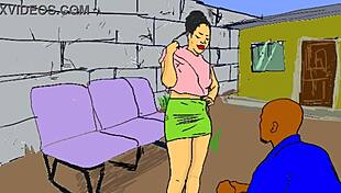 Lonely African Nailcutter Gets Horny