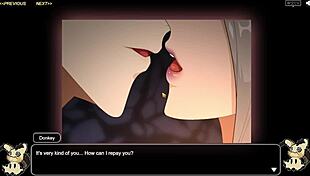 What happens with big tits in the hentai stable?