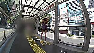 girl in skirt and thong rides metrobus seeking dick for rub