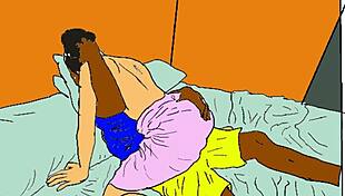 Lonely African Nailcutter Gets Horny