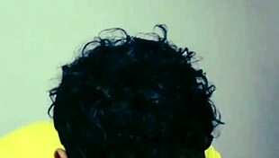 Enjoying a tasty treat with a hairy friend