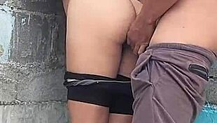 Against The Wall With My Brunette Neighbor