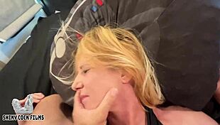 One night stand turns wild with jane cane's shiny cock action 😏