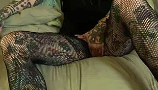 Jerk Off to Tattooed Glasses Babe!