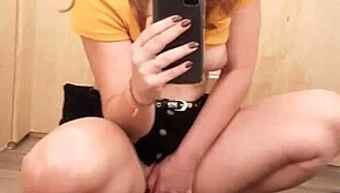 Masturbating in the fitting room