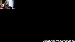 Julia Ann says, 'Huge tits and beaver licking in cougar cunnilingus!'