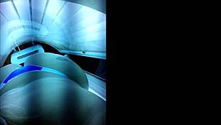 Old Slut Prepares For Lover In Tanning Booth With Anal Assfucking