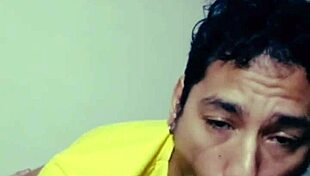 Enjoying a tasty treat with a hairy friend